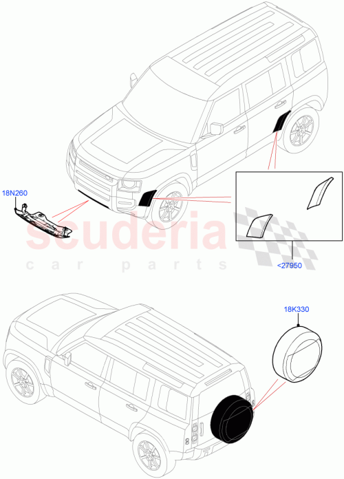 Part Diagram for Land Rover VPLEP0436