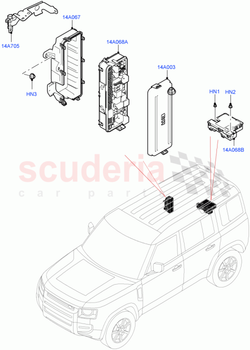 Part Diagram for Land Rover LR133592
