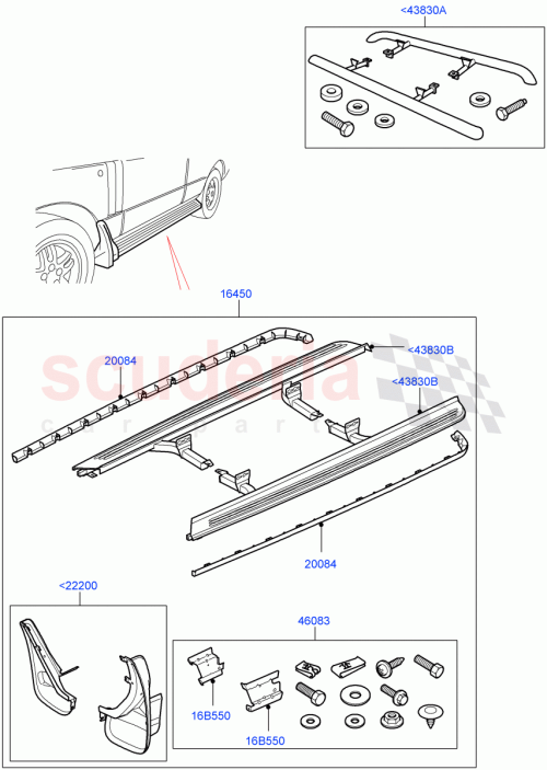 Part Diagram for Land Rover VUB002290