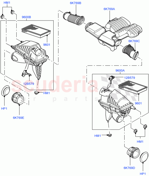 Part Diagram for Land Rover LR011357