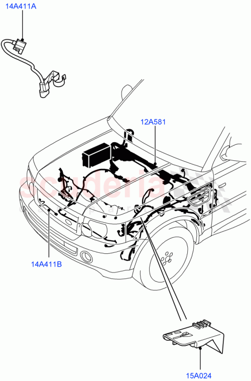 Part Diagram for Land Rover YMB506510