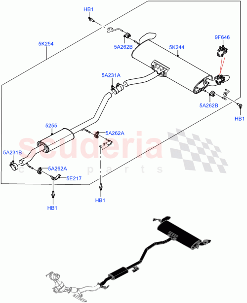 Part Diagram for Land Rover LR104338