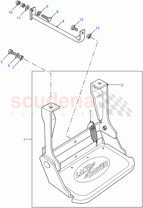Part Diagram for Land Rover LR020611