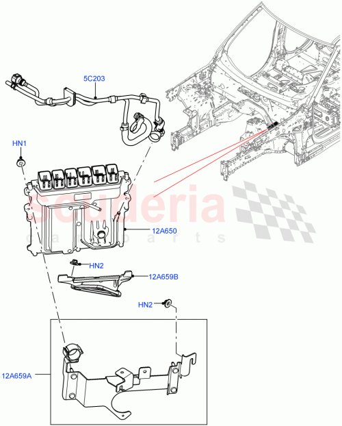 Part Diagram for Land Rover LR148738