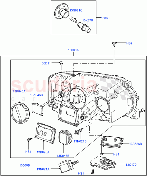Part Diagram for Land Rover LR010821