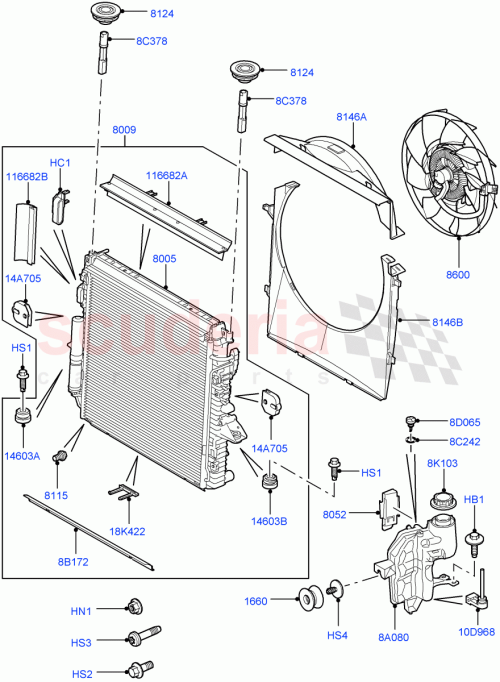 Part Diagram for Land Rover PGK500074