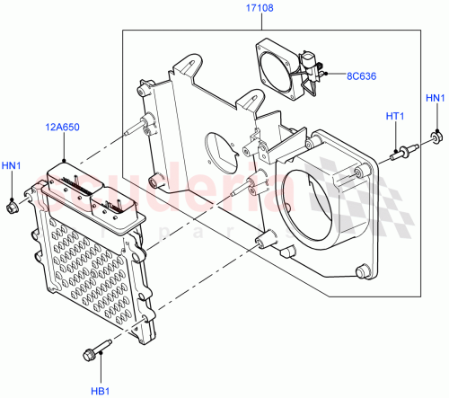 Part Diagram for Land Rover LR061828