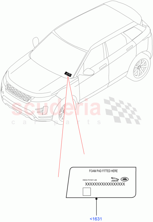 Part Diagram for Land Rover LR146416