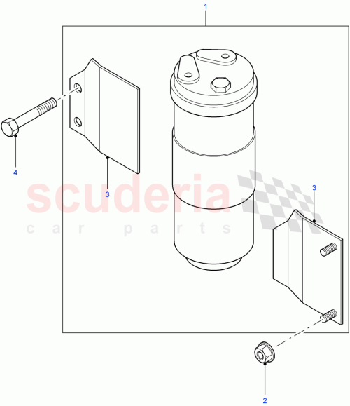 Part Diagram for Land Rover JRF100420