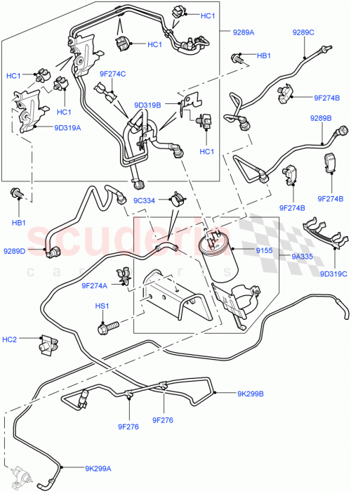 Part Diagram for Land Rover KYC500020