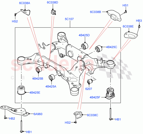 Part Diagram for Land Rover LR141396