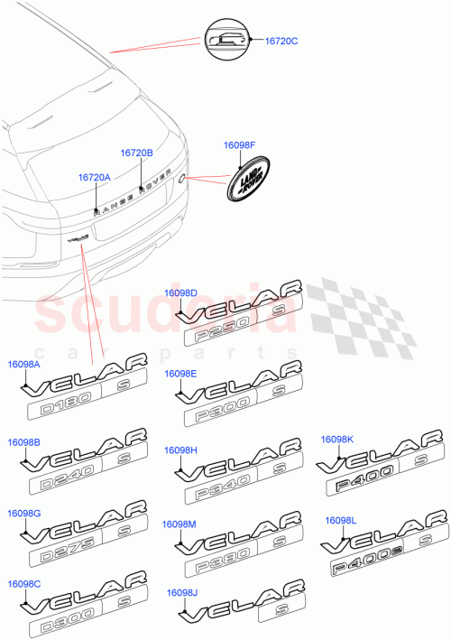 Part Diagram for Land Rover LR092994
