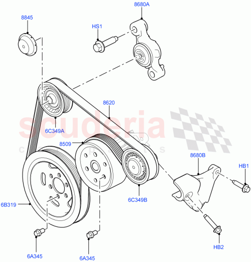 Part Diagram for Land Rover LR049175