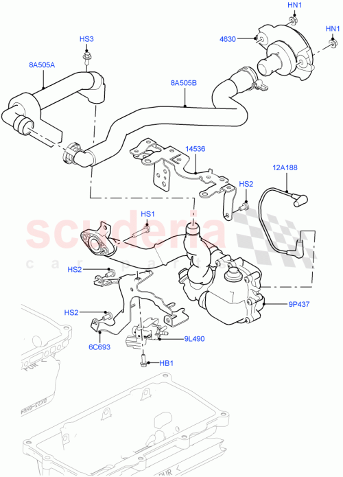 Part Diagram for Land Rover LR048508
