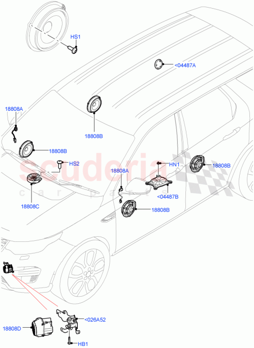 Part Diagram for Land Rover LR061038