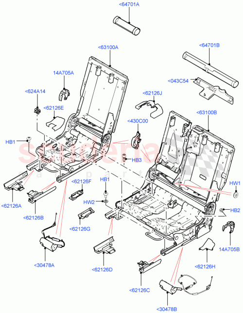 Part Diagram for Land Rover LR126488
