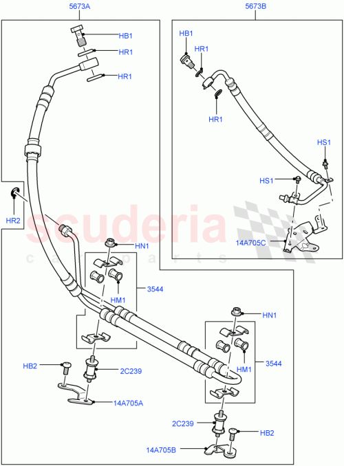Part Diagram for Land Rover RYX500030