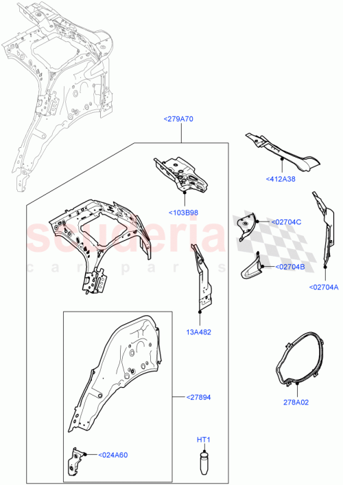 Part Diagram for Land Rover LR155796