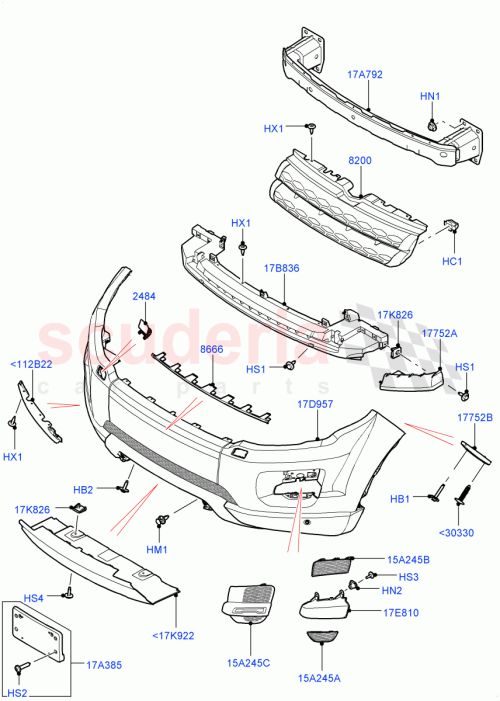 Part Diagram for Land Rover LR055992