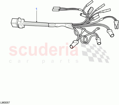 Part Diagram for Land Rover YMD001010