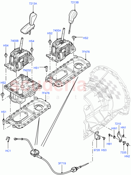 Part Diagram for Land Rover LR019174