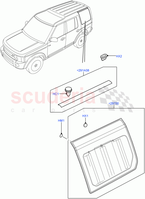 Part Diagram for Land Rover CVB500630