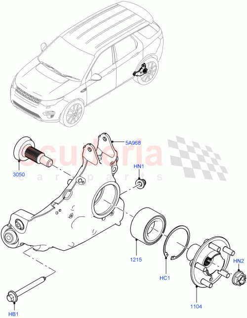 Part Diagram for Land Rover LR087650