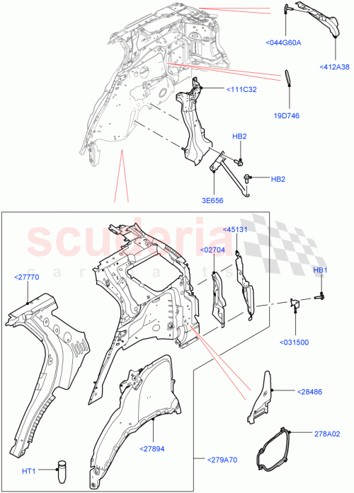 Part Diagram for Land Rover LR128455