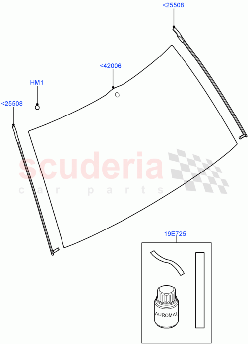 Part Diagram for Land Rover DED500180