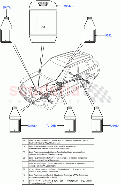 Part Diagram for Land Rover STC50519