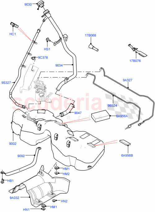 Part Diagram for Land Rover LR092958