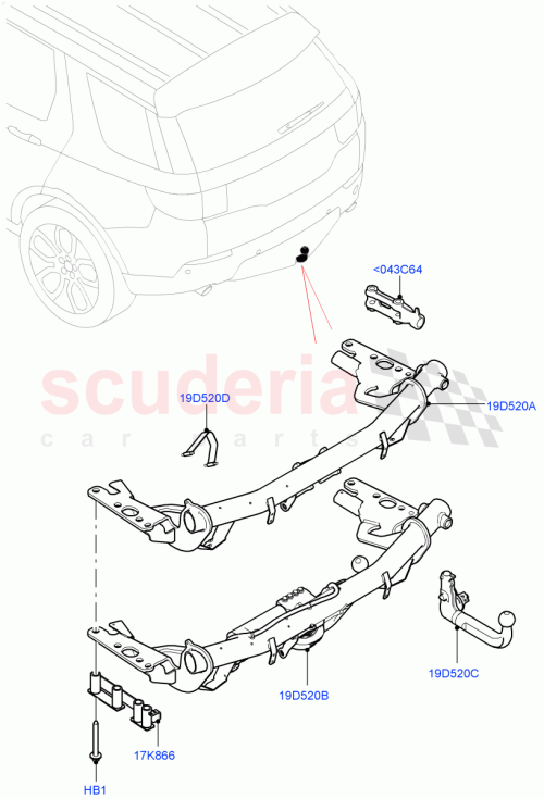 Part Diagram for Land Rover LR058590