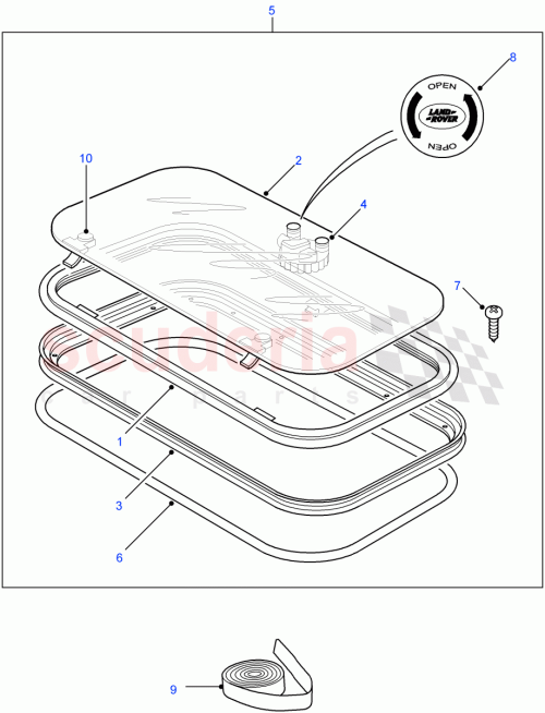 Part Diagram for Land Rover EED500300