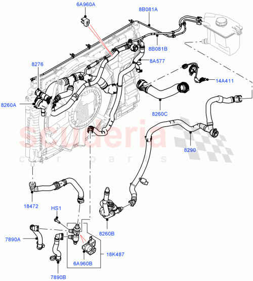 Part Diagram for Land Rover LR125566