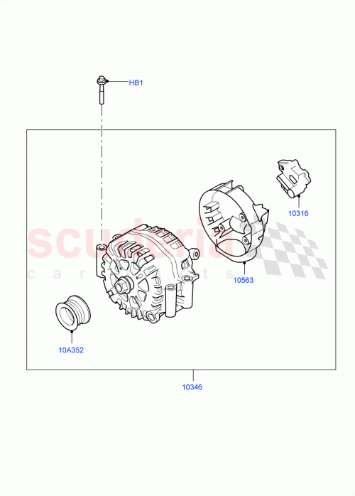 Part Diagram for Land Rover LR158705