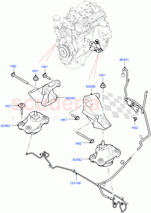 Part Diagram for Land Rover LR130309