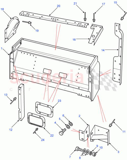 Part Diagram for Land Rover AQL710380