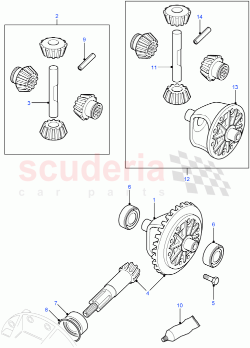 Part Diagram for Land Rover TYS101140