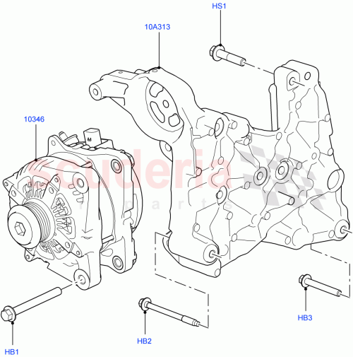 Part Diagram for Land Rover LR057458
