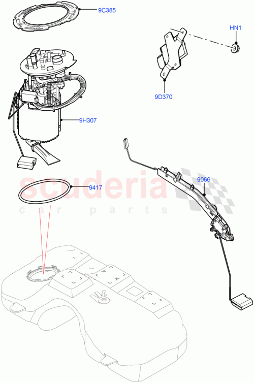 Part Diagram for Land Rover LR162740