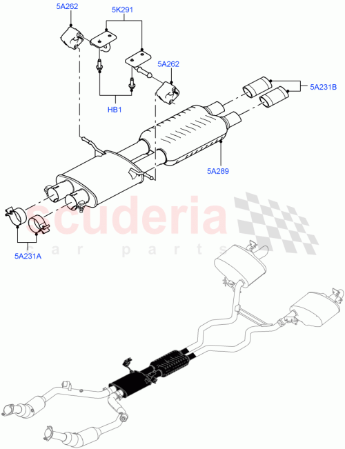 Part Diagram for Land Rover LR051301
