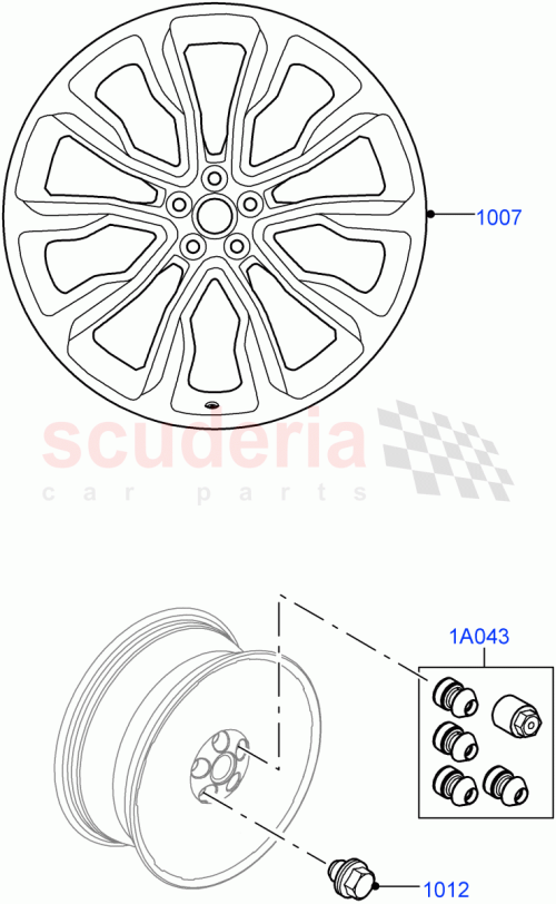 Part Diagram for Land Rover VPLYW0121