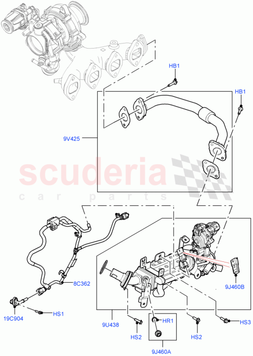Part Diagram for Land Rover LR141335