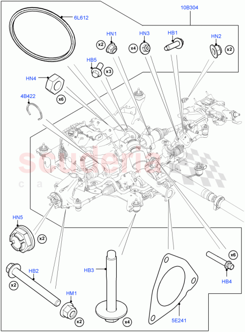 Part Diagram for Land Rover LR070757