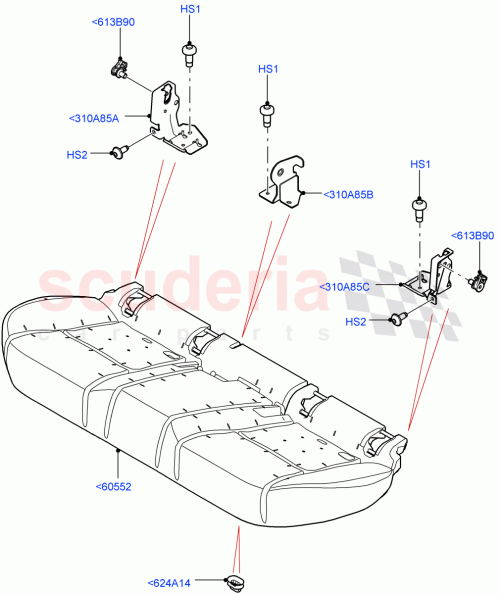Part Diagram for Land Rover LR155448