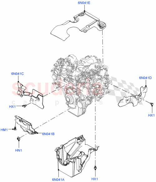 Part Diagram for Land Rover LR141286