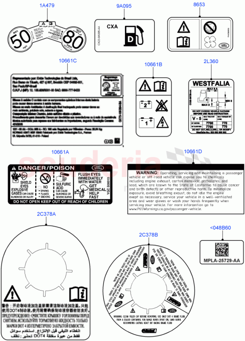 Part Diagram for Land Rover LR117127