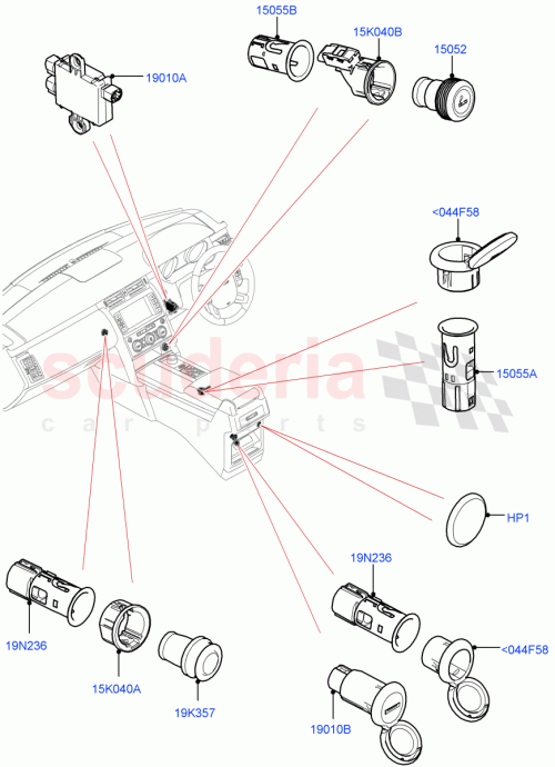 Part Diagram for Land Rover LR107236