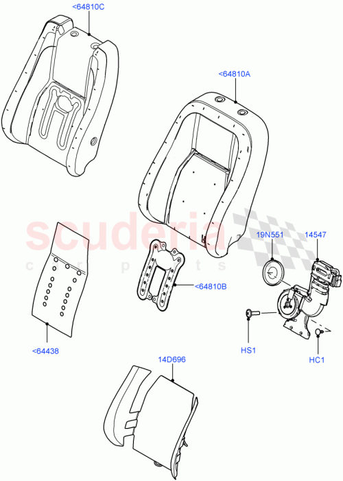 Part Diagram for Land Rover HGK500130