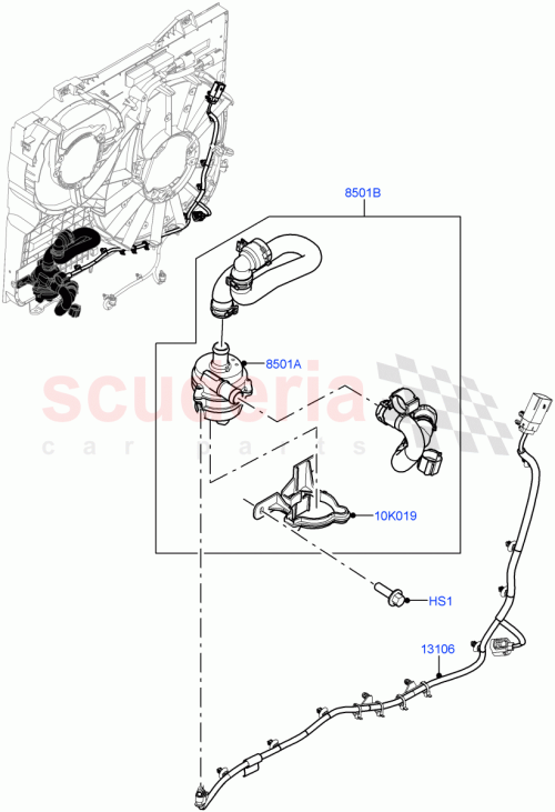 Part Diagram for Land Rover LR100557